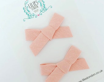 Pink hair bows