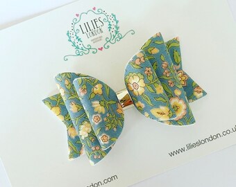 Floral hair bow