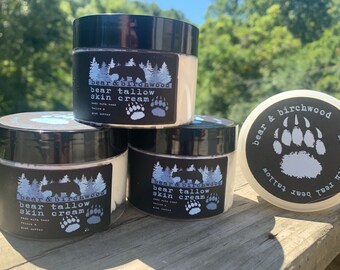 Bear Tallow Skin Cream | Bear & Birchwood | Bear Grease | Bear Fat