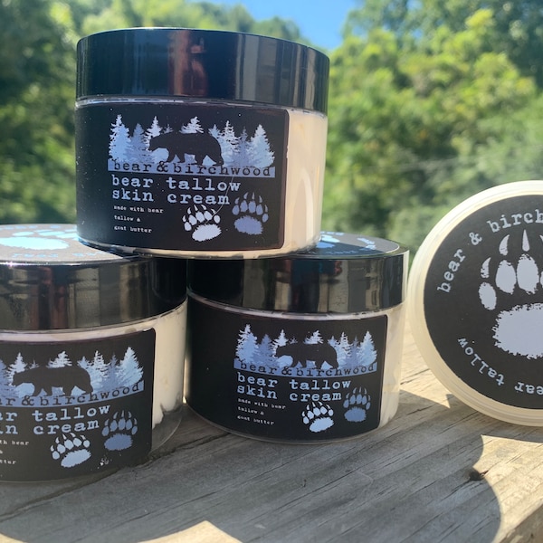 Bear Tallow Skin Cream | Bear & Birchwood | Bear Grease | Bear Fat