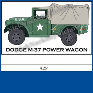 May include: A green Dodge M-37 Power Wagon toy truck with a canvas top. The truck has a white star on the side and says "U.S.A." on the front. The truck is 4.25 inches long.