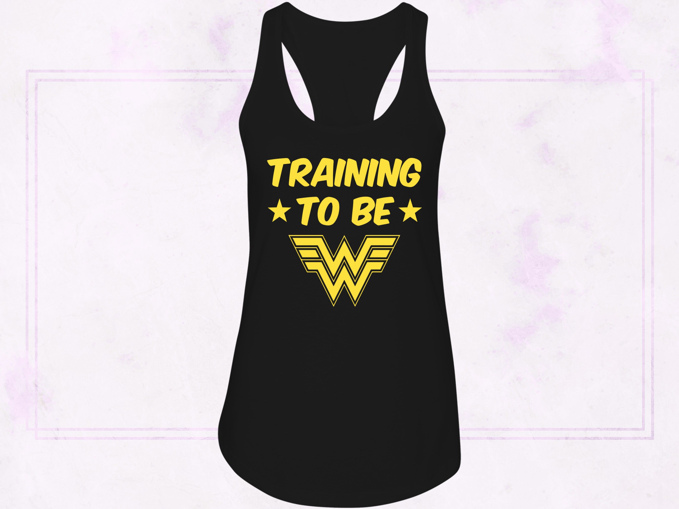 Training to Be Wonder Woman Workout Tank Top Comic Book Etsy