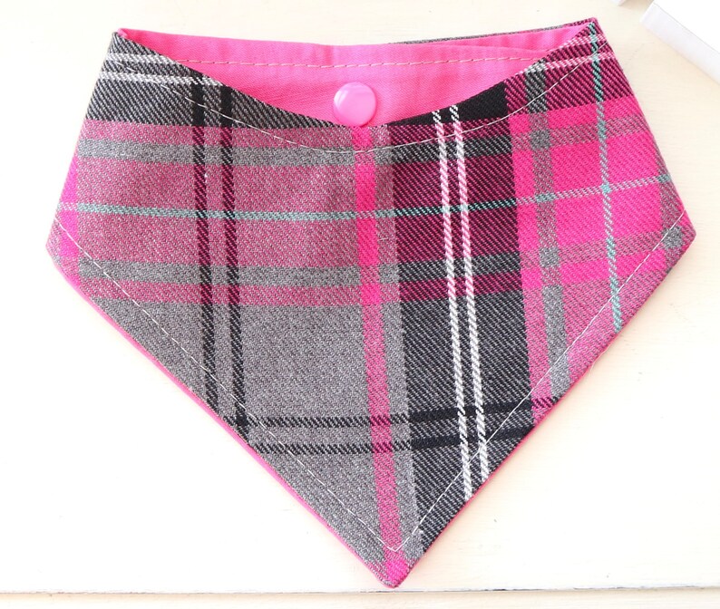 tartan dog scarf