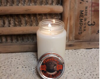 Vintage Jar with Lid, Vintage Baby Food Jar Candle, Soy Candle, Gerber