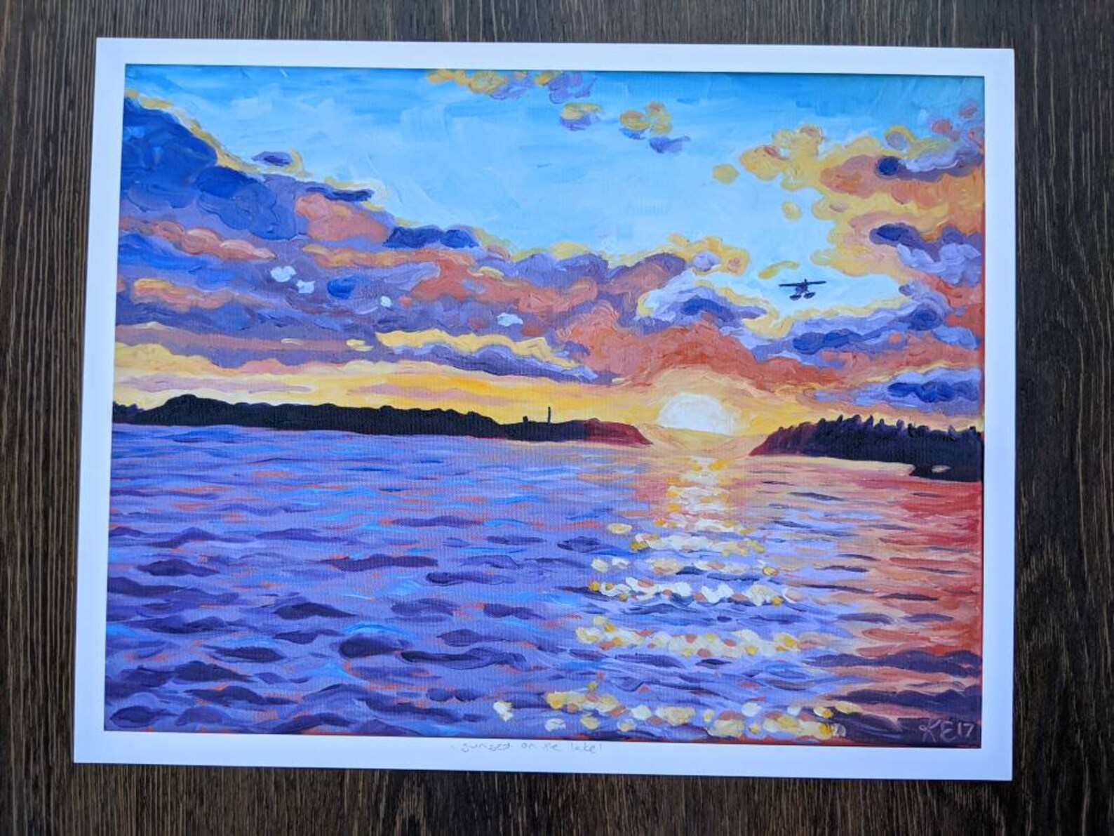 Red Lake Sunset Fine Art Print 11x14 Sunset Wall Art Ontario Etsy