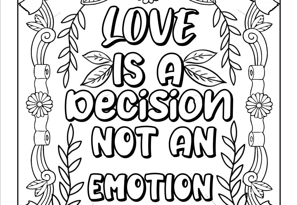 Printable Quotes to Colour Pack 4 set of 10 motivational | Etsy