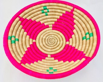 African vibrant basket - Afro Modern decor - Handmade basket
