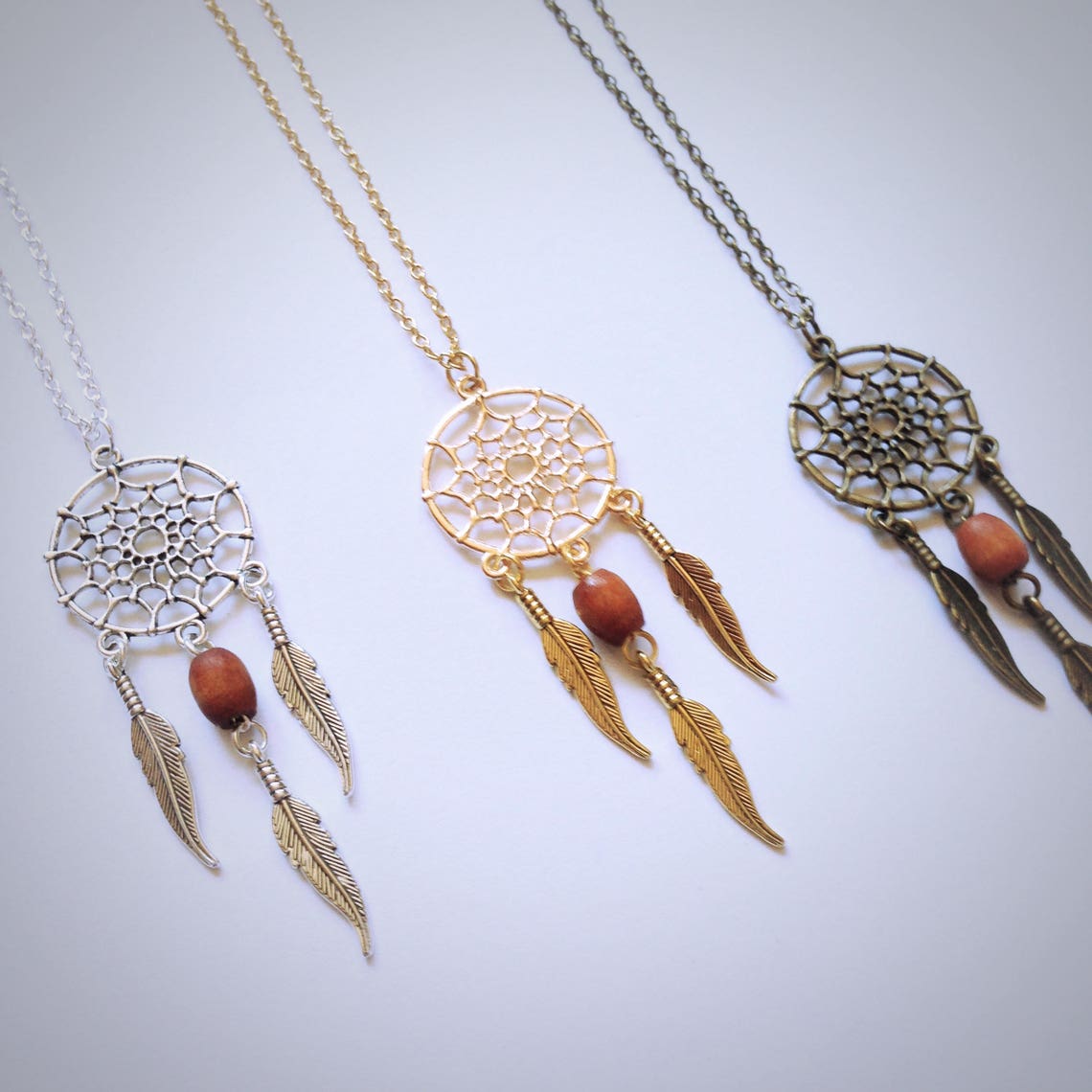 Dreamcatcher Necklace Native American Dream Catcher Pendant Etsy UK