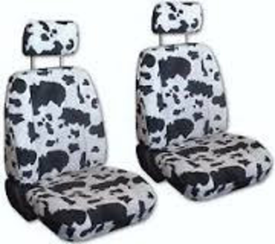 Black/White Cow Print Car Seat Covers...We Make for all Etsy