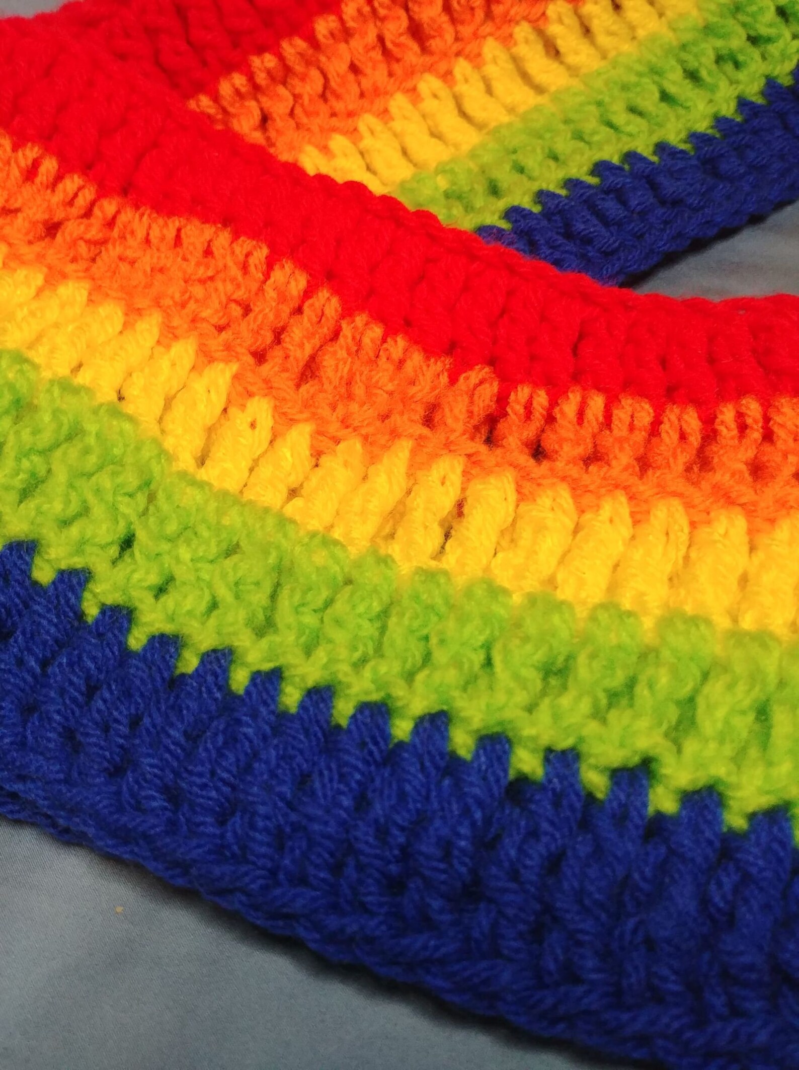 Crochet Gay pride Scarf /Crochet LGBT Pride Flag/LGBTQ | Etsy