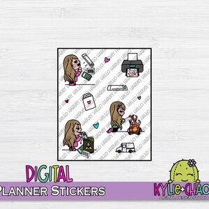 Raging Planner Girl Digital Planner Stickers for GoodNotes Planners