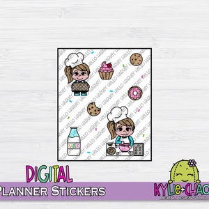Baking Sweet Treats Digital Planner Stickers for GoodNotes Planners
