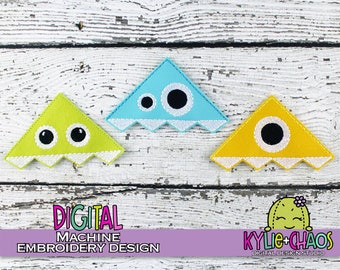Monster Corner Bookmark Planner Bookmark Machine Embroidery Design Pattern