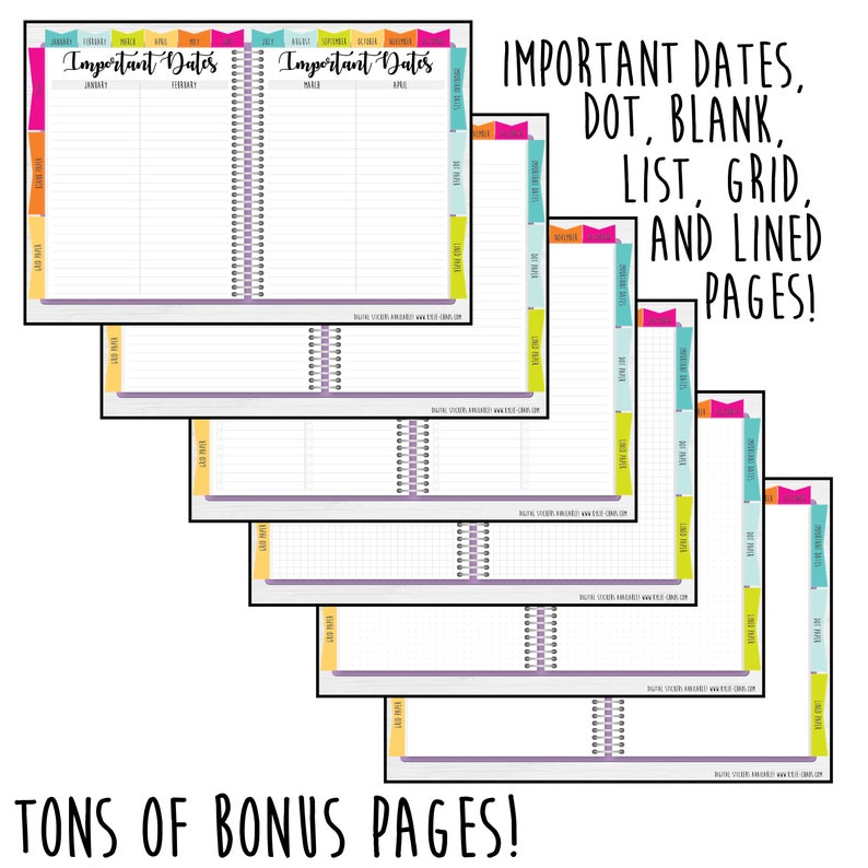 Digital Planner for GoodNotes on IPhone and IPad with Etsy
