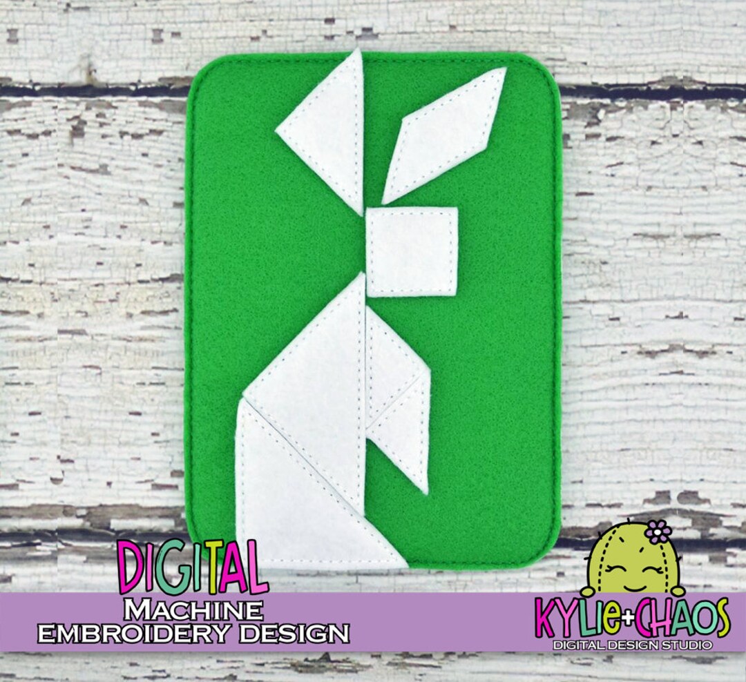 Tangrams Design Rabbit Bunny Tangram Quite Book Busy Book Learning Game in the Hoop ITH ...