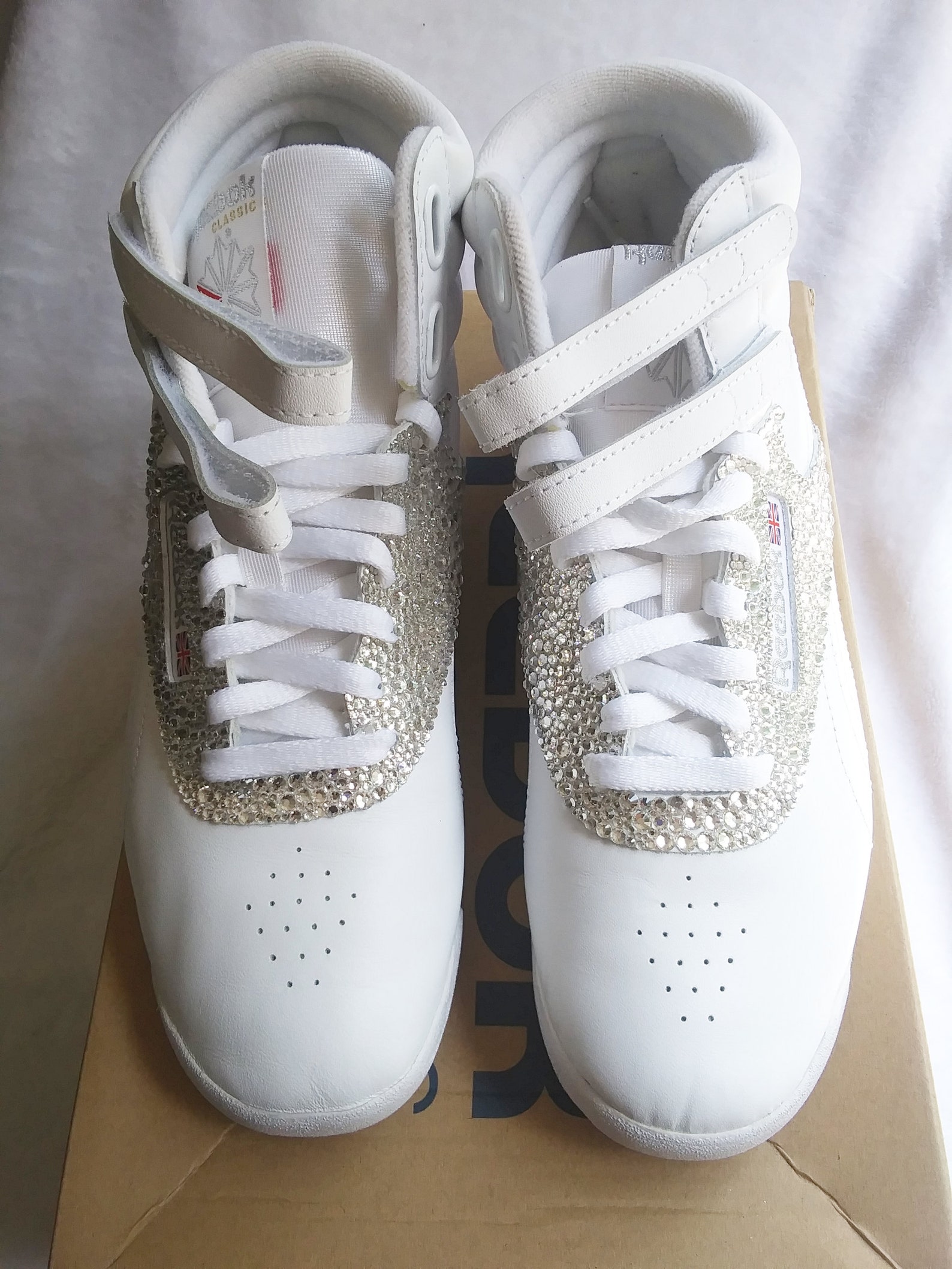 blinged out sneakers