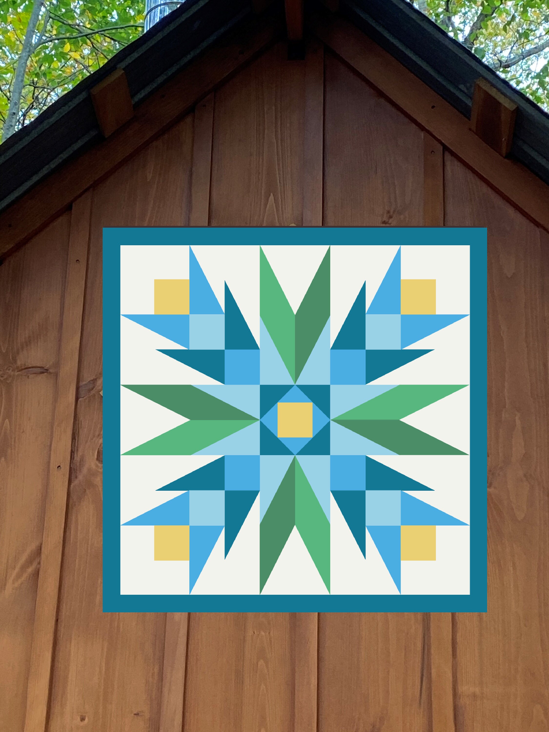 Blue Scottish Thistle Metal Barn Quilt Etsy