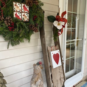 Cardinal Barn Quilt Print on Metal Indoor Outdoor Wall Decor Signage ...