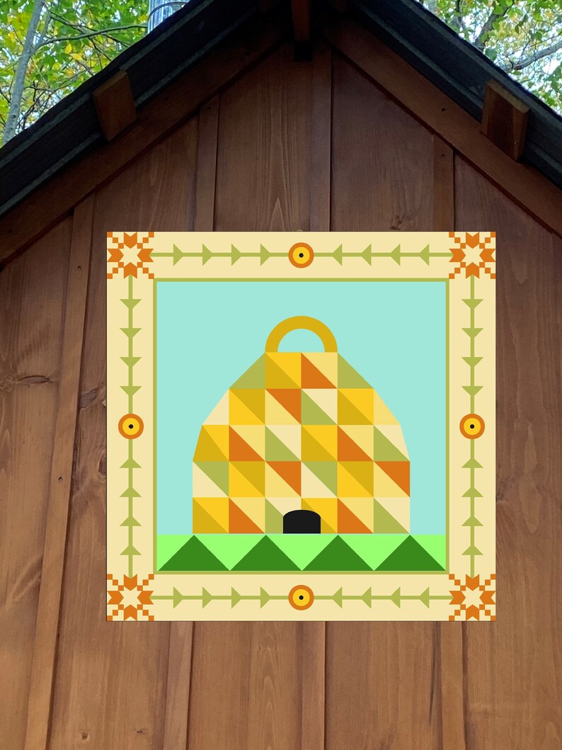 Beehive Metal Barn Quilt Etsy