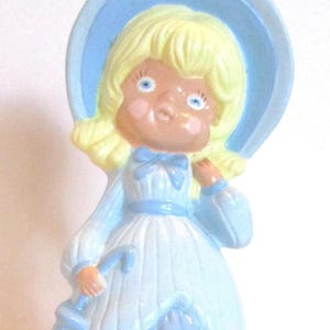 Ceramic &quot;Little Miss Blue&quot; Figurine / Wind Chime / room decoration
