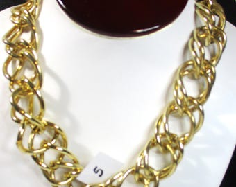 LOT of 9 goldtone chains/necklaces, Excellent condition, Giftable, craftable. Resalable. Birthdays, Valentines Day. Estate Sale Finds G066