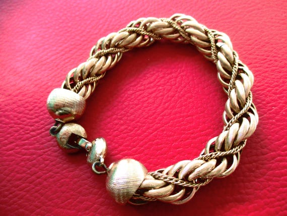 Monet, Elegant Vintage Chunky Rope Twist with Dou… - image 3