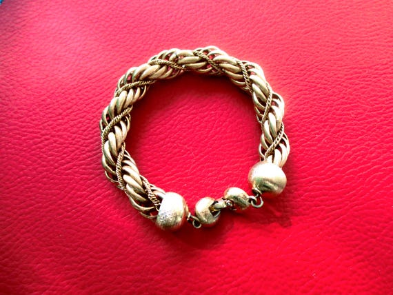 Monet, Elegant Vintage Chunky Rope Twist with Dou… - image 1