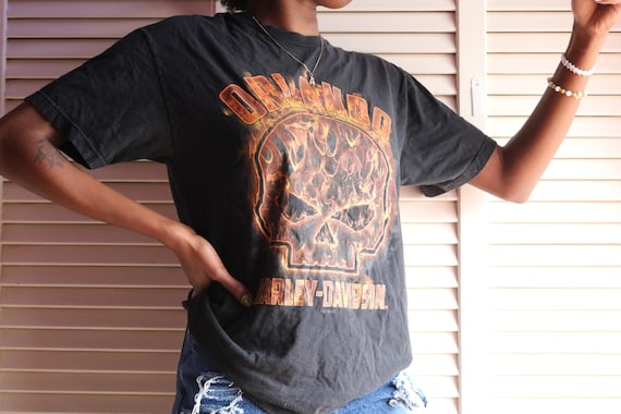 Vintage Harley Davidson Skull T-Shirt