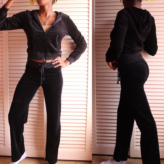 Vintage 00s Black Sweatsuit