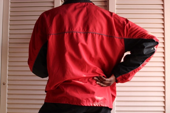 reebok jacket vintage red