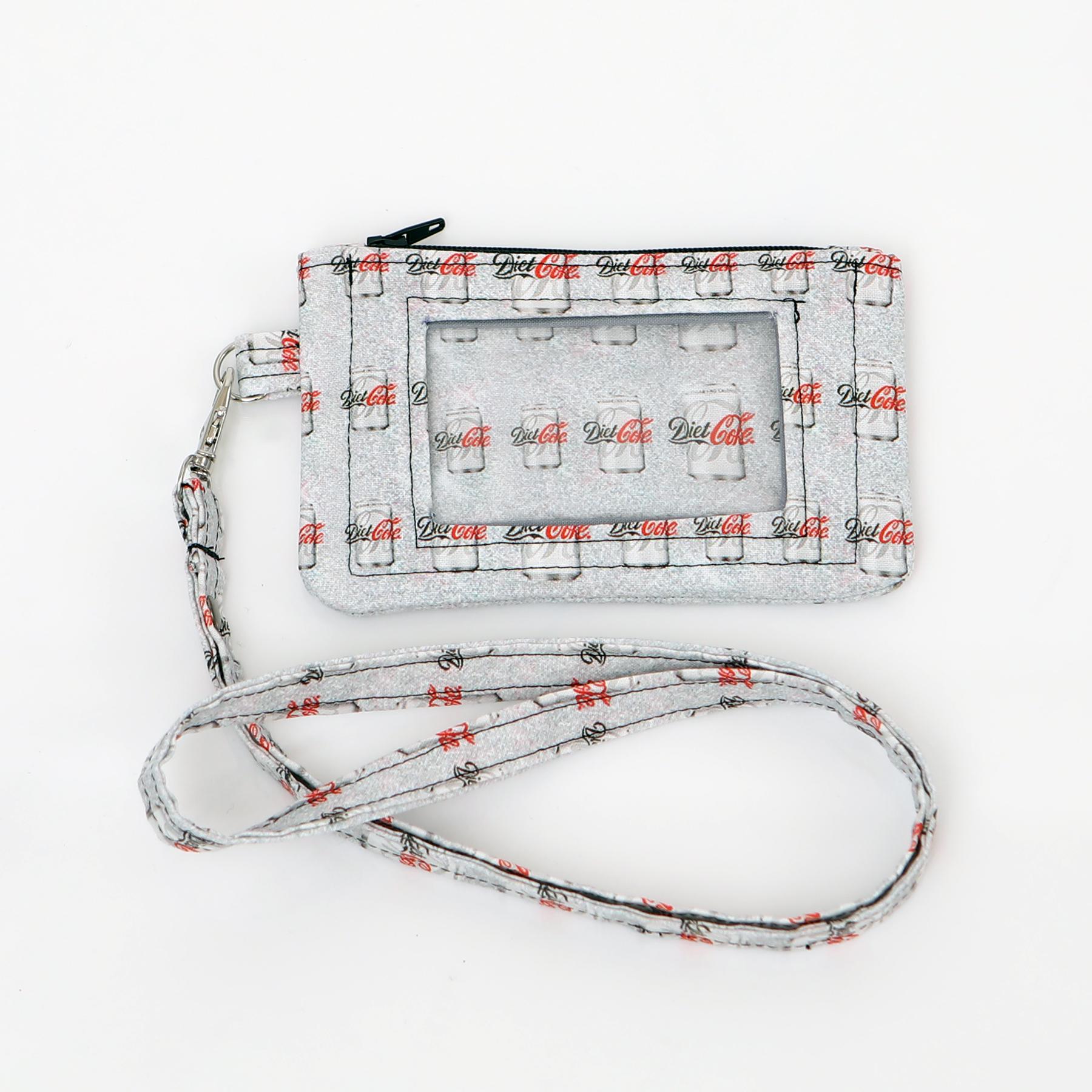 Lanyard and/or ID Pouch |Diet Coke Fabric | ID Wallet, Lanyard, or ID Holder