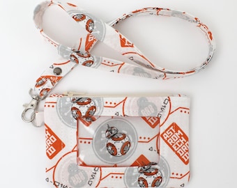Lanyard and/or ID Pouch | Star Wars Fabric | ID Wallet, Lanyard, or ID Holder