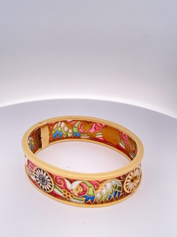 Masriera Y Carreras Plique a Jour Bracelet 18K