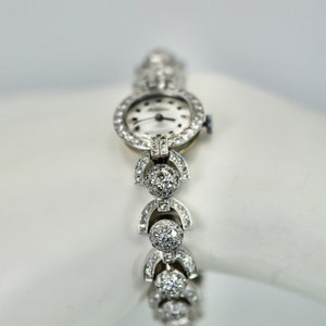 1950&#39;s Ladies Unique Diamond Cocktail Watch
