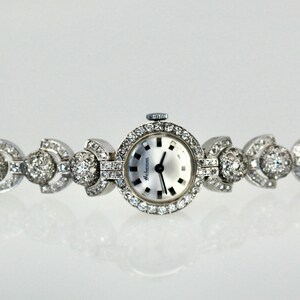 1950's Ladies Unique Diamond Cocktail Watch image 7