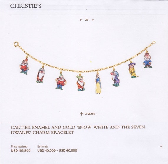Snow White and the Seven Dwarfs Necklace 18K Etsy