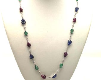 Tutti Frutti Necklace 22" 18K
