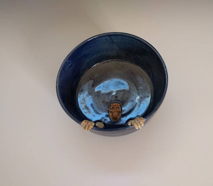 Pottery Bowl Handmade Bowl Funny Bowl Pottery Bowl Small Etsy