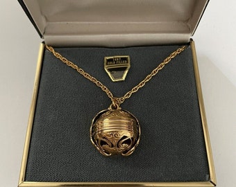 Vintage Lestage Collar Le Stage 6 IMAGEN LOCKET BALL 1/20 14k Oro Lleno Nuevo