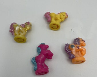 Jahrgang 1989 My Little Pony Petite Ponys Pretty & Pearly Yellow Purple Pink