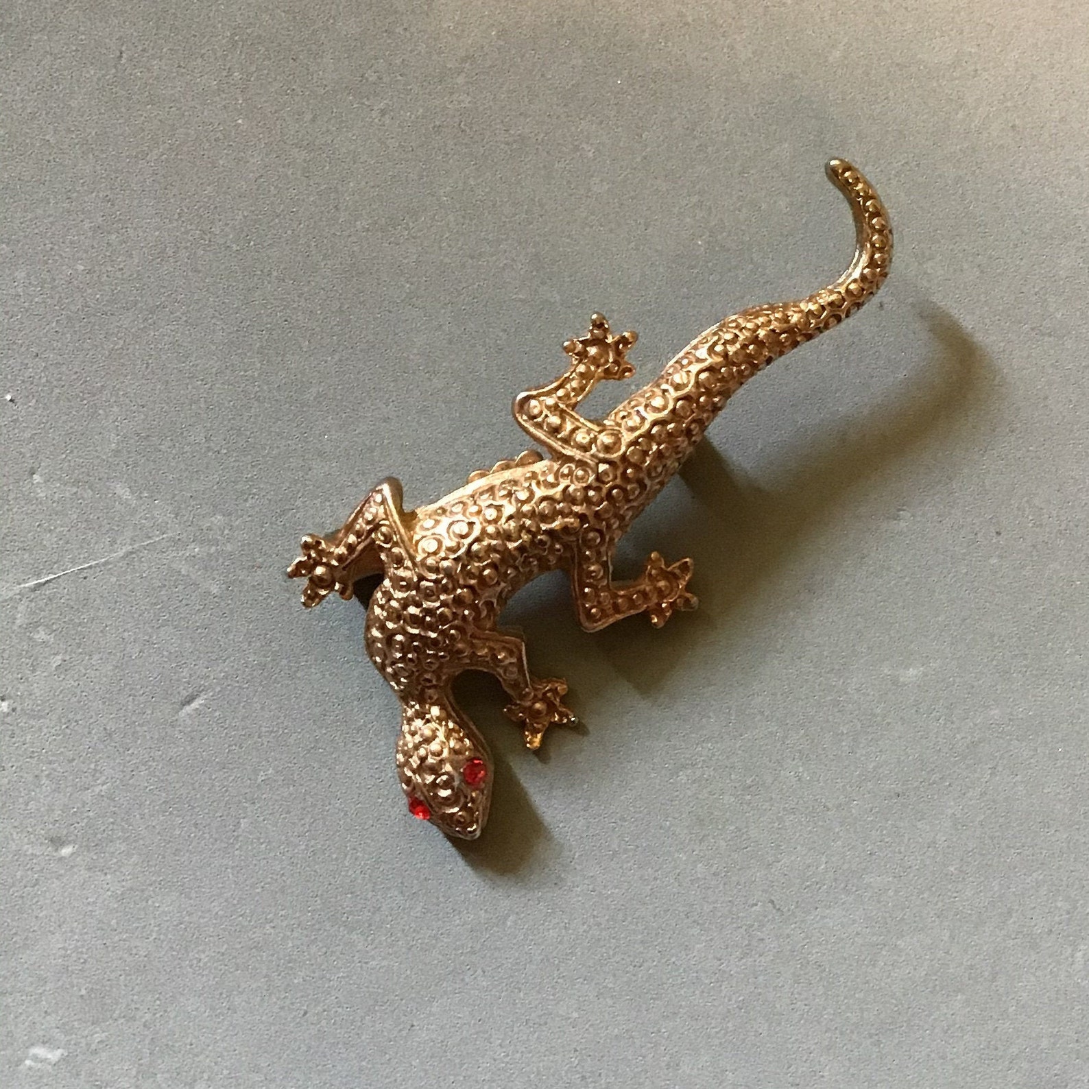 Vintage Gold Lizard Pins/ Pair Lizard Brooches/ Scatter Pins/ Etsy