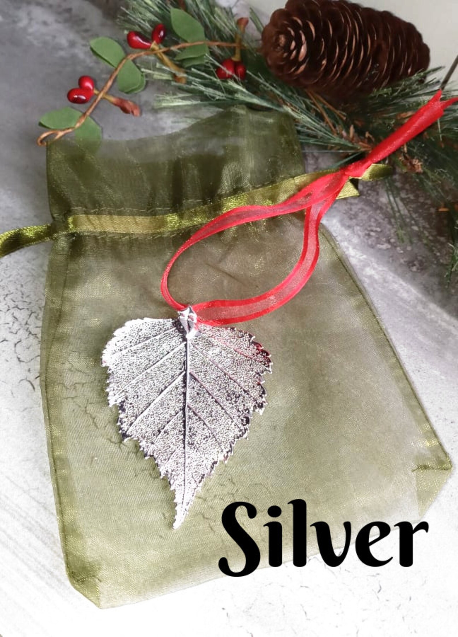 Real Birch Leaf Ornament 5th Anniversary Gift for Him Etsy