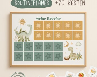 Routine planner for children/ Routine plan for children with cards/ Morning & evening routine for children/ Morning routine for children/ to print out