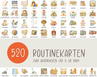 520 Routine Cards to Print | Daily Routine Cards for Kids | Weekly Routine Cards for Kids