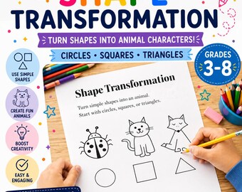 No-Prep Visual Thinking Art Worksheets | Creative Drawing Activities | Grades 3–6