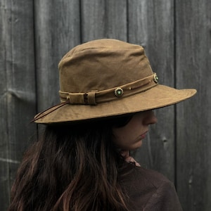 The Wanderer- women's rainhat- waterproof hat- country hat-fedora hat-waterproof fedora- large hat- small hat- winter hat- warm hat