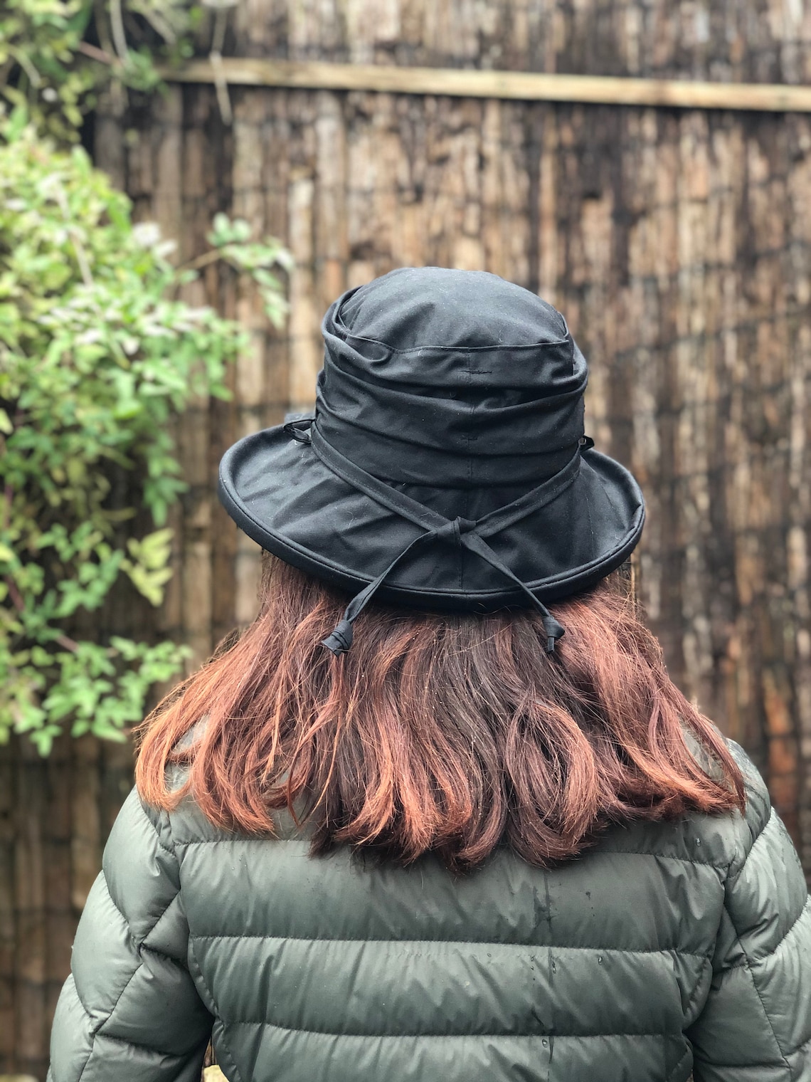 Black British Waxed Cotton Rain Hat Women's Rain Hat Etsy