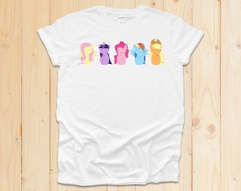 My Little Pony Kokeshi Inspired Unisex T-shirt