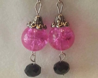 Fuchsia earrings