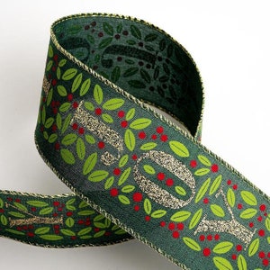 Fita de luxo com borda dourada para quebra-nozes de Natal - por metro ou rolo - Simply Sew Crafty™